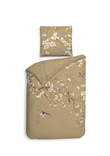 Wende Bettwäsche Asahi beige in 135x200cm mit 80x80cm
