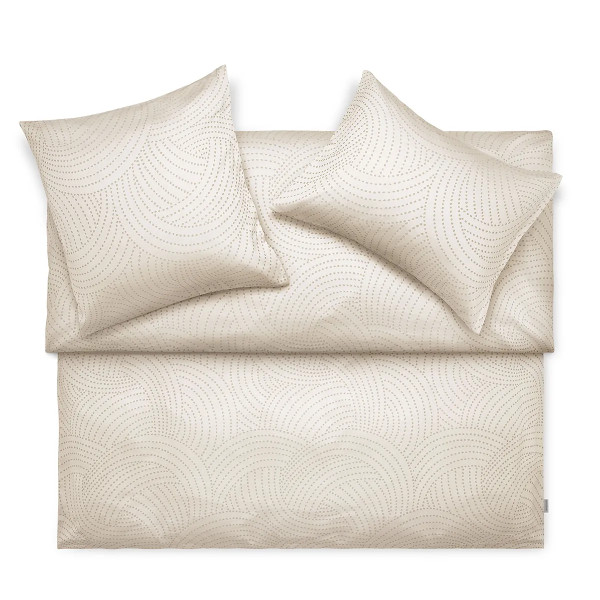 SCHLOSSBERG Yael beige Jacquard Deluxe 135x200cm mit 80x80cm