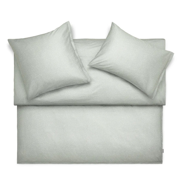 Schlossberg Erin vert Satin organic 135x200cm 80x80cm