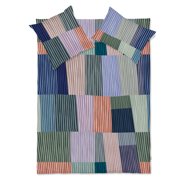 Garnitur Schlossberg Melvin multicolor Satin 135x200cm mit 80x80cm